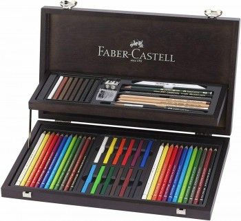 FABER-CASTELL CAJA  ART GRAPHIC NOBLE MADERA