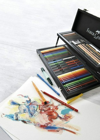 FABER-CASTELL CAJA  ART GRAPHIC NOBLE MADERA