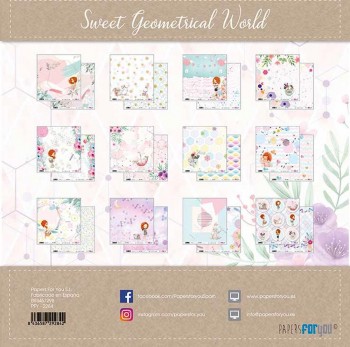 PAPERS FOR YOU COLECCIÓN 12 PAPELES SWEET GEOMETRICAL WORLD