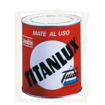 TITANLUX PINTURA PLÁSTICA MATE AL USO BLANCO 750 ML
