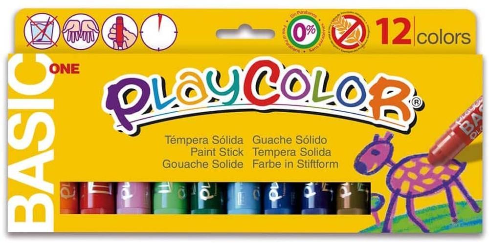 Caja surtido 6 PlayColor One 10g - Témpera sólida