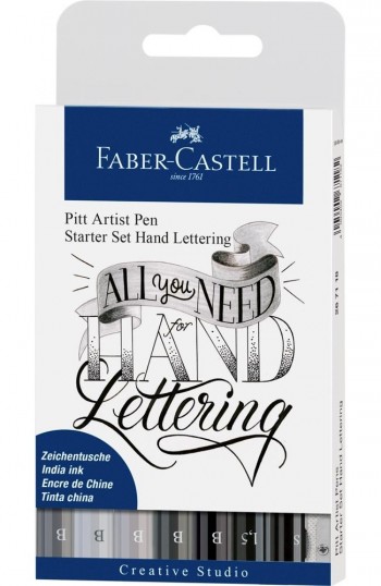 FABER-CASTELL PACK 7 ROTULADORES PITT LETTERING