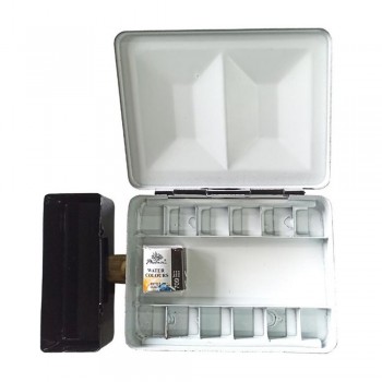CAJA ACUARELA VACIA METAL CON DEPÓSITO