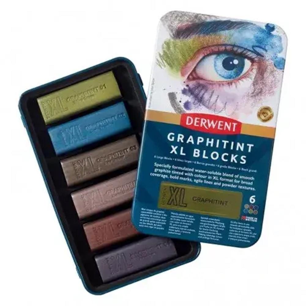 DERWENT CAJA BARRAS GRAPHITINT XL 6 UNIDADES