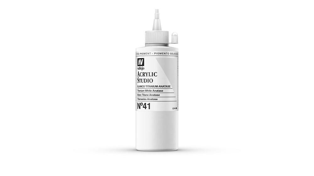 Vallejo Acrylic Studio 200ml n.41 Blanco Titanio Anatase