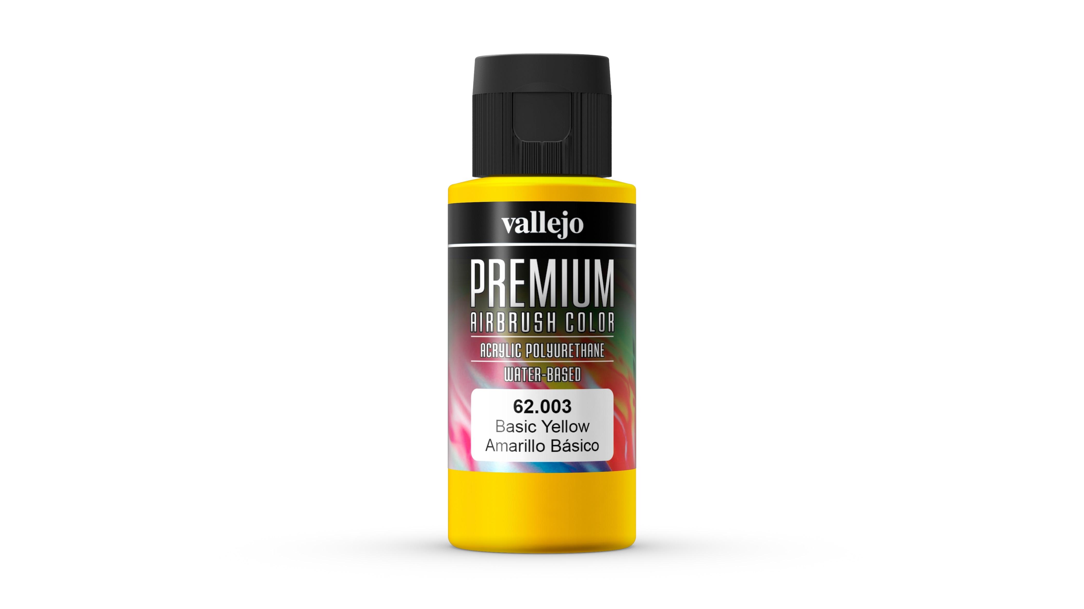 Vallejo Premium Color 62003 Amarillo Básico Opaco 60 ml.