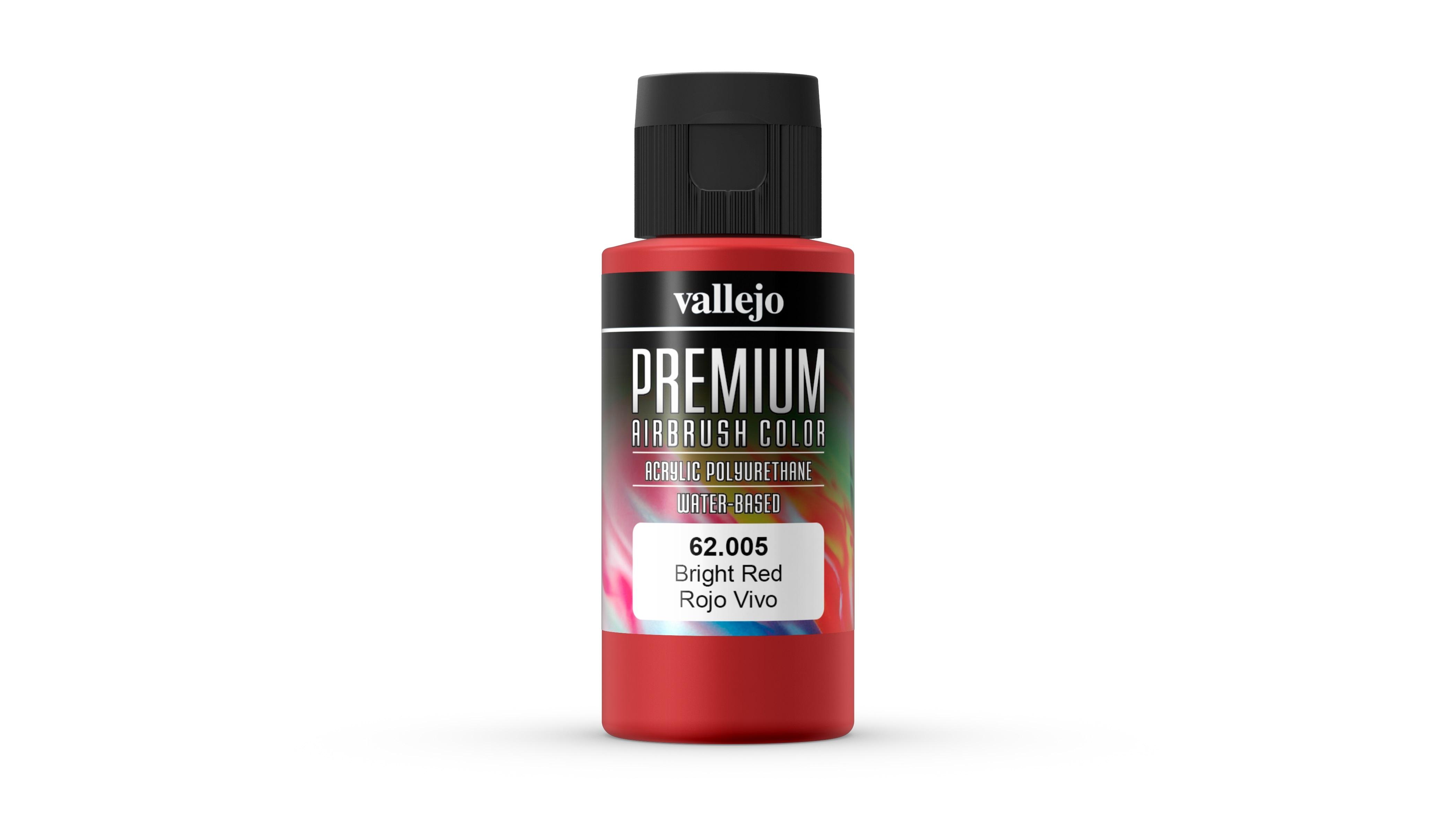 Vallejo Premium Color 62005 Rojo Vivo Opaco 60 ml.