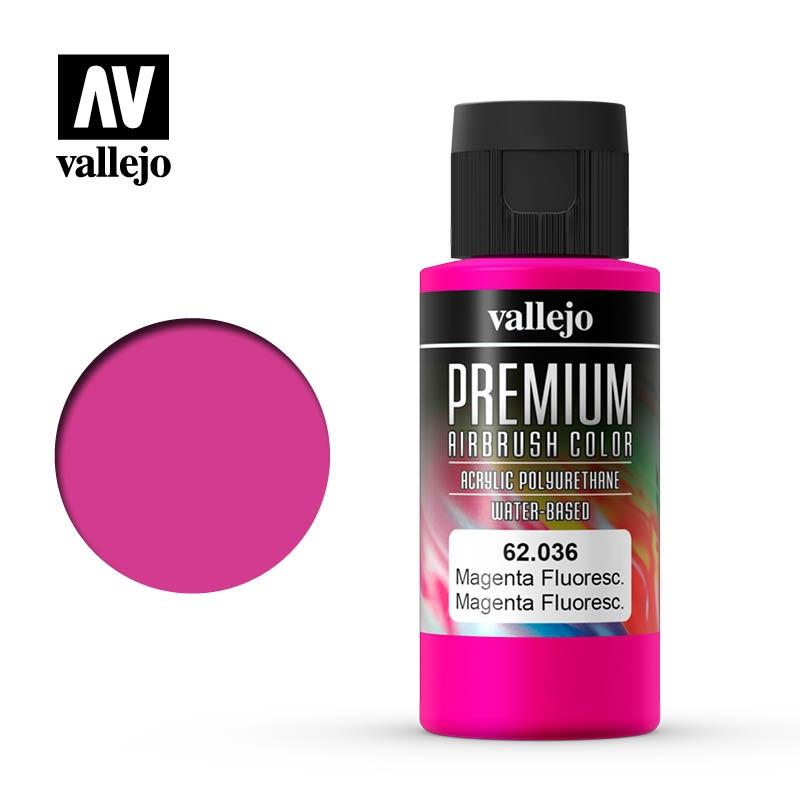 Vallejo Premium Color 62036 Magenta Fluo Fluorescente 60 ml.