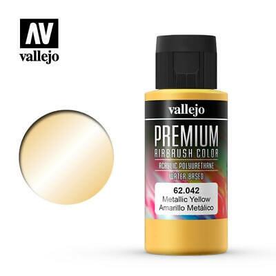 Vallejo Premium Color 62042 Amarillo Metálico Metálicos 60 ml.