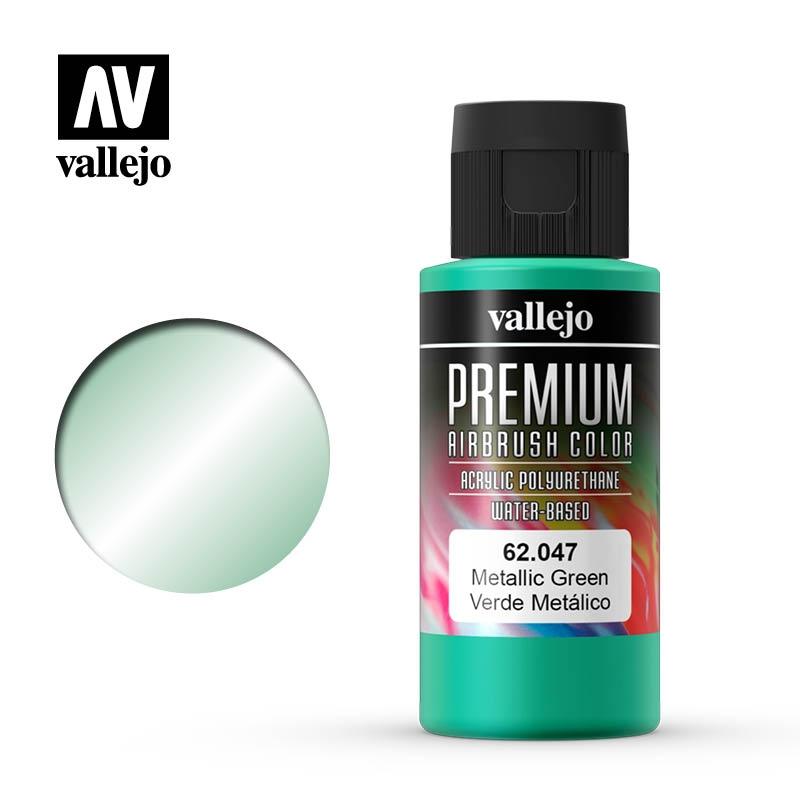 Vallejo Premium Color 62047 Verde Metálico Metálicos 60 ml.