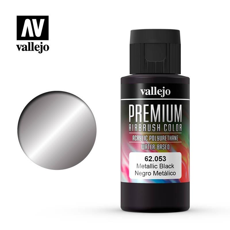 Vallejo Premium Color 62053 Negro Metálico Metálicos 60 ml.