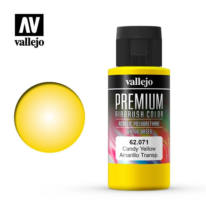 Vallejo Premium Color 62071 Amarillo Candy Candy 60 ml.