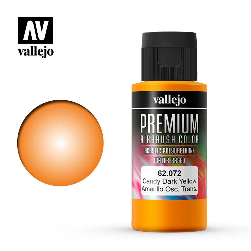 Vallejo Premium Color 62072 Amarillo Oscuro Candy Candy 60 ml.