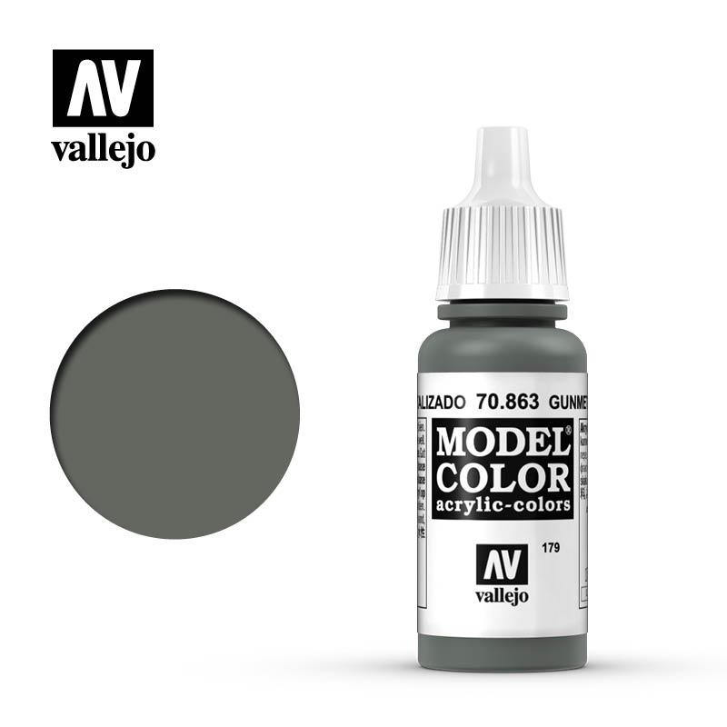 Vallejo Model Color 17ml n.70863 Gris Metalizado Metálico