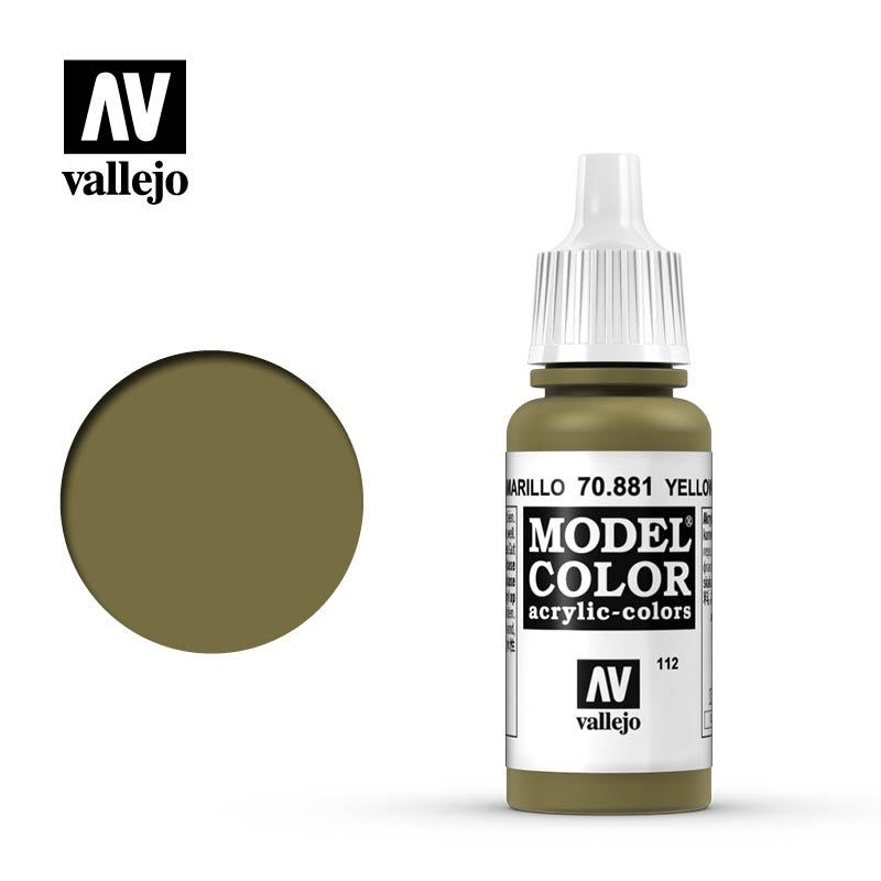Vallejo Model Color 17ml n.70881 Verde Amarillo Mate