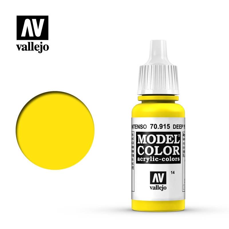 Vallejo Model Color 17ml n.70915 Amarillo Intenso Mate
