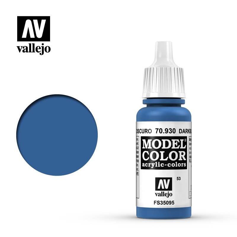 Vallejo Model Color 17ml n.70930 Azul Oscuro Mate