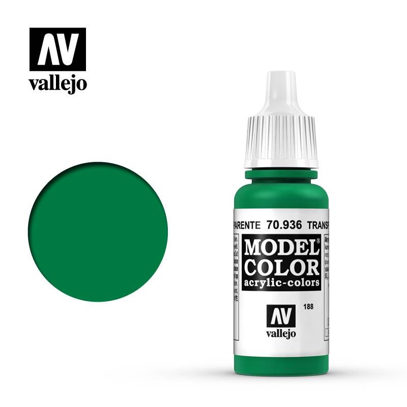 Vallejo Model Color 17ml n.70936 Verde Transparente Transparente