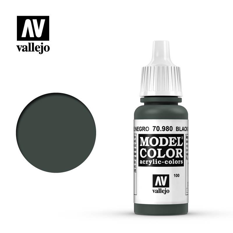 Vallejo Model Color 17ml n.70980 Verde Negro Mate