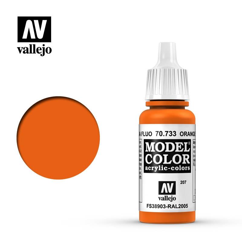Vallejo Model Color 17ml n.70733  Naranja Fluo Fluorescente