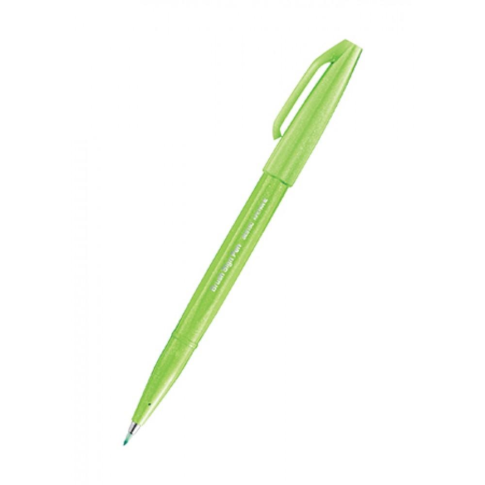 Pentel rotulador touch brush pen verde claro