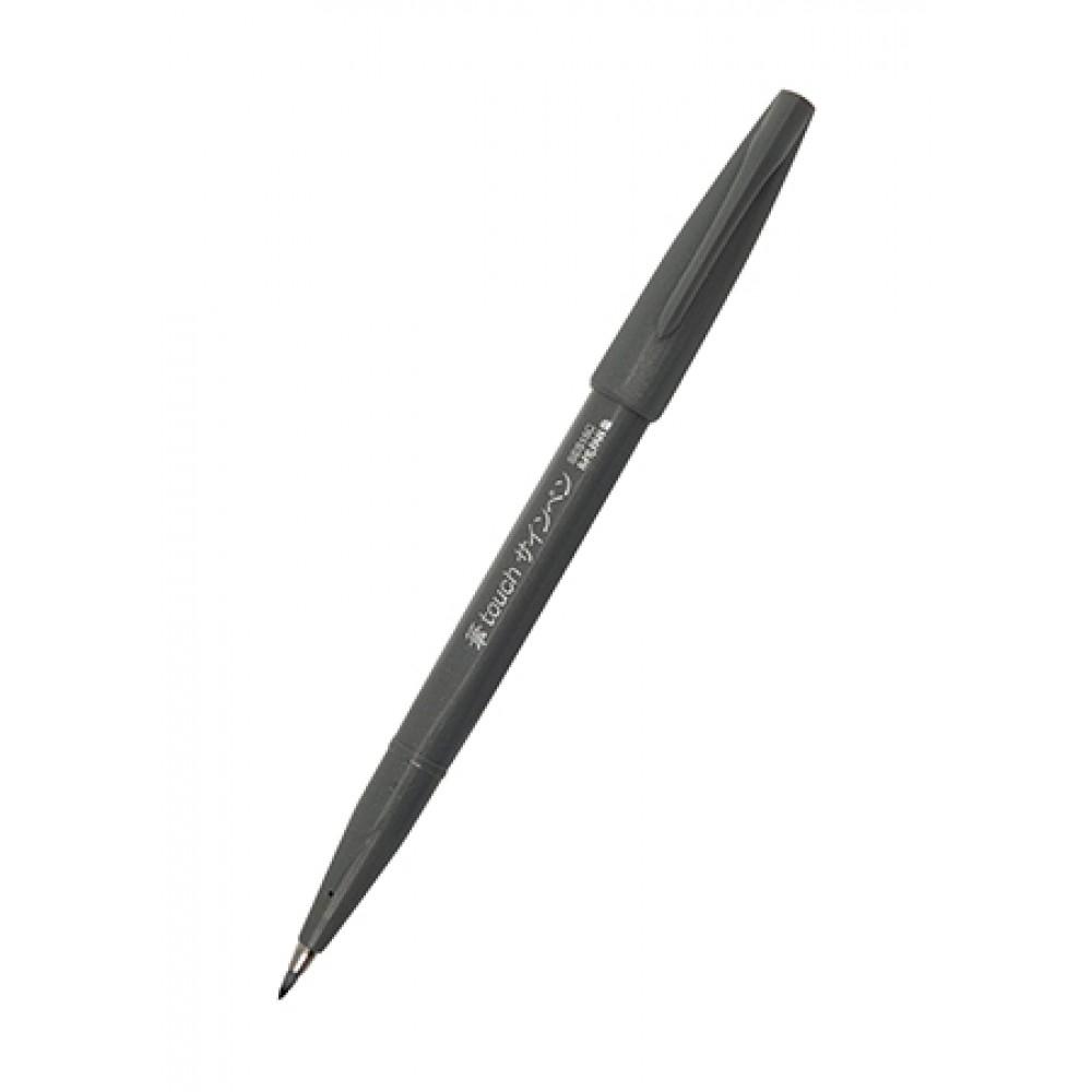 Pentel rotulador touch brush pen gris