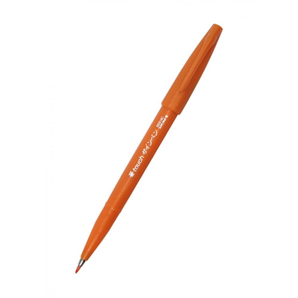 Pentel rotulador touch brush pen naranja
