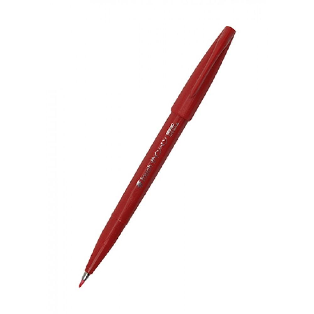 Pentel rotulador touch brush pen rojo