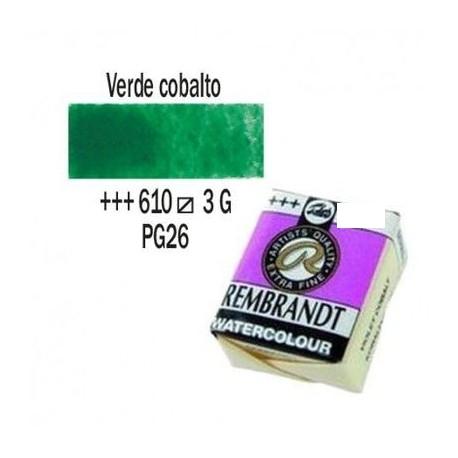 Rembrandt acuarela 1/2 PAN Serie 3-610 Verde Cobalto