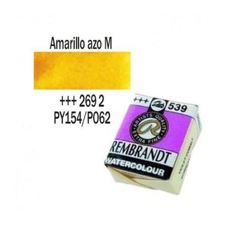 Rembrandt acuarela 1/2 PAN Serie 2-269 Amarillo Azo Medio